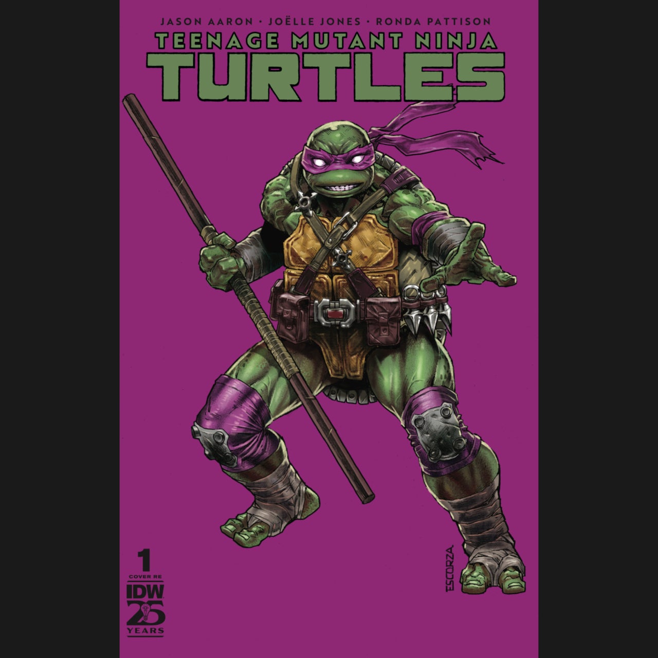 タートルズ　ダークレオナルド　コミックノワール　2024　SDCC限定 豆魚雷限定】TMNT Cartoon animation/ ダークレオナルド 7インチ