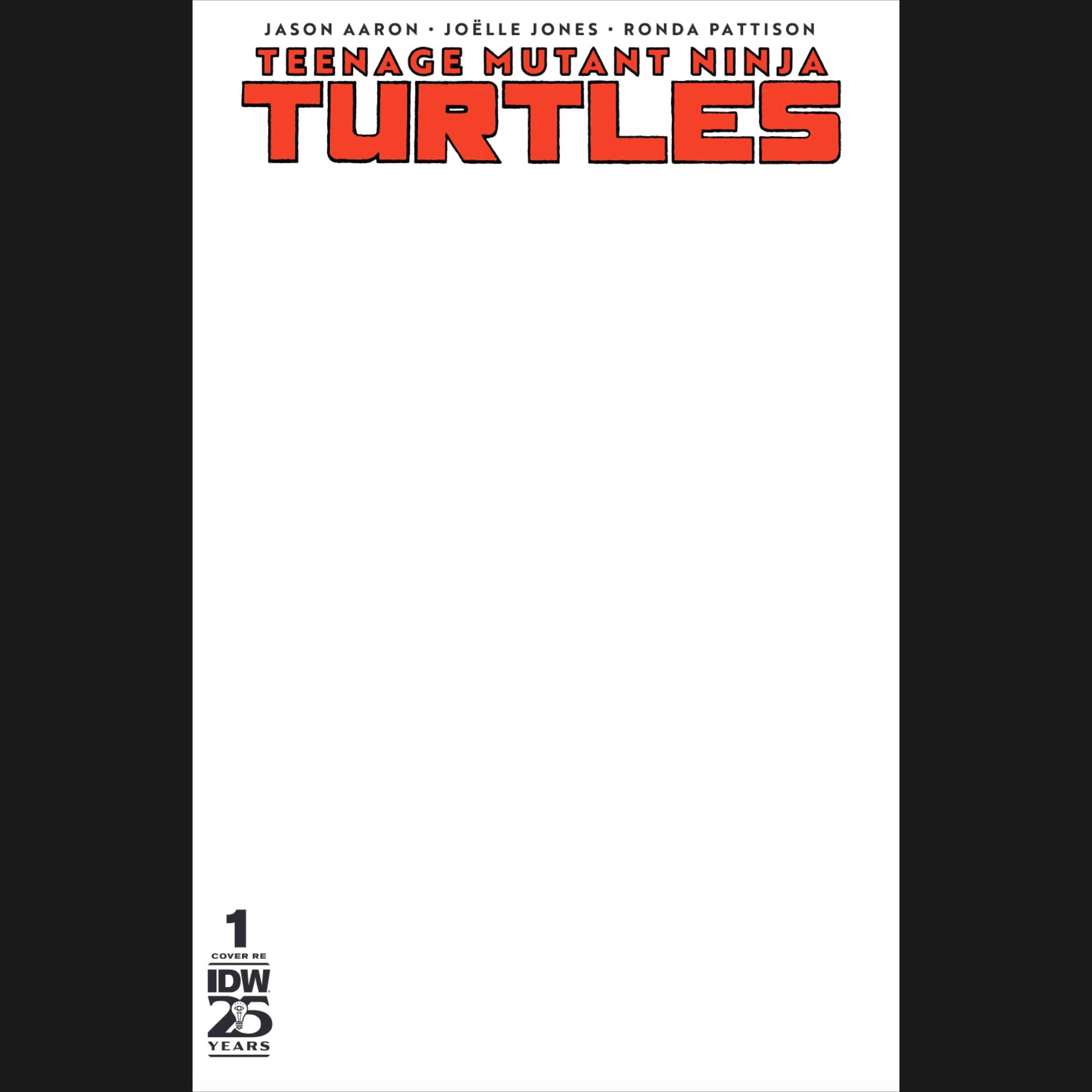 TMNT #1 SDCC 2024 Exclusive WHITE Blank Cover (Pre-Order) | SMZ Comics